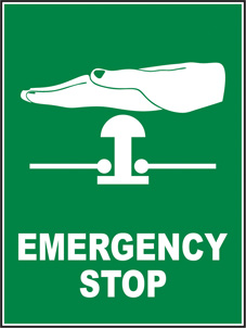 SAFETY SIGN (SAV) | Emergency Stop
